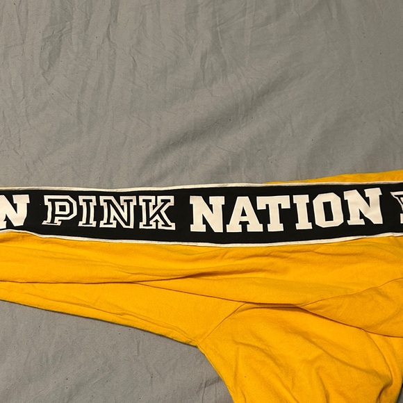 PINK Victoria's Secret Yellow Tee - Picture 5 of 8